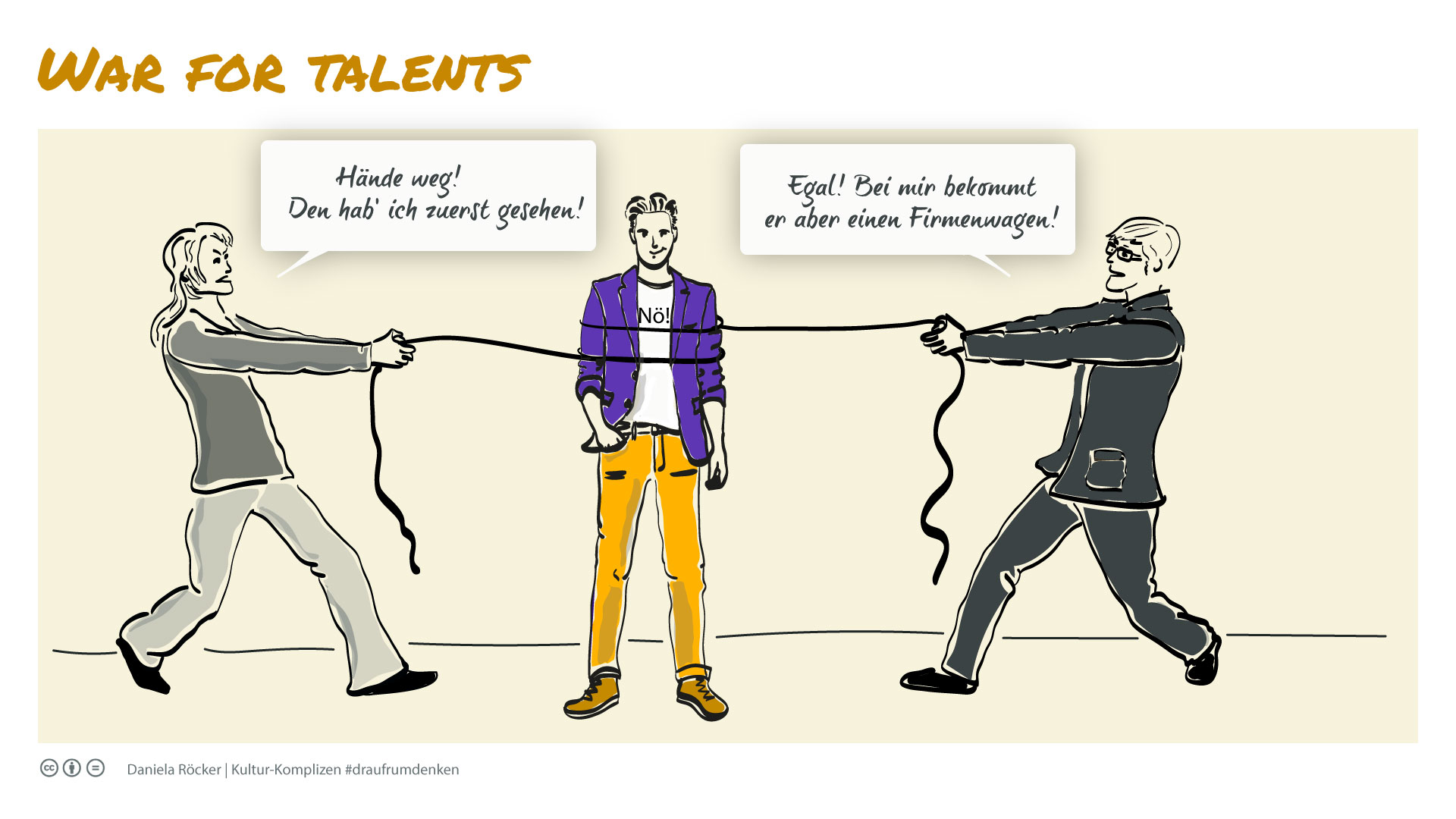 EnjoyWork draufrumdenken: War of Talents. Bild: cc Daniela Röcker | Kultur-Komplizen