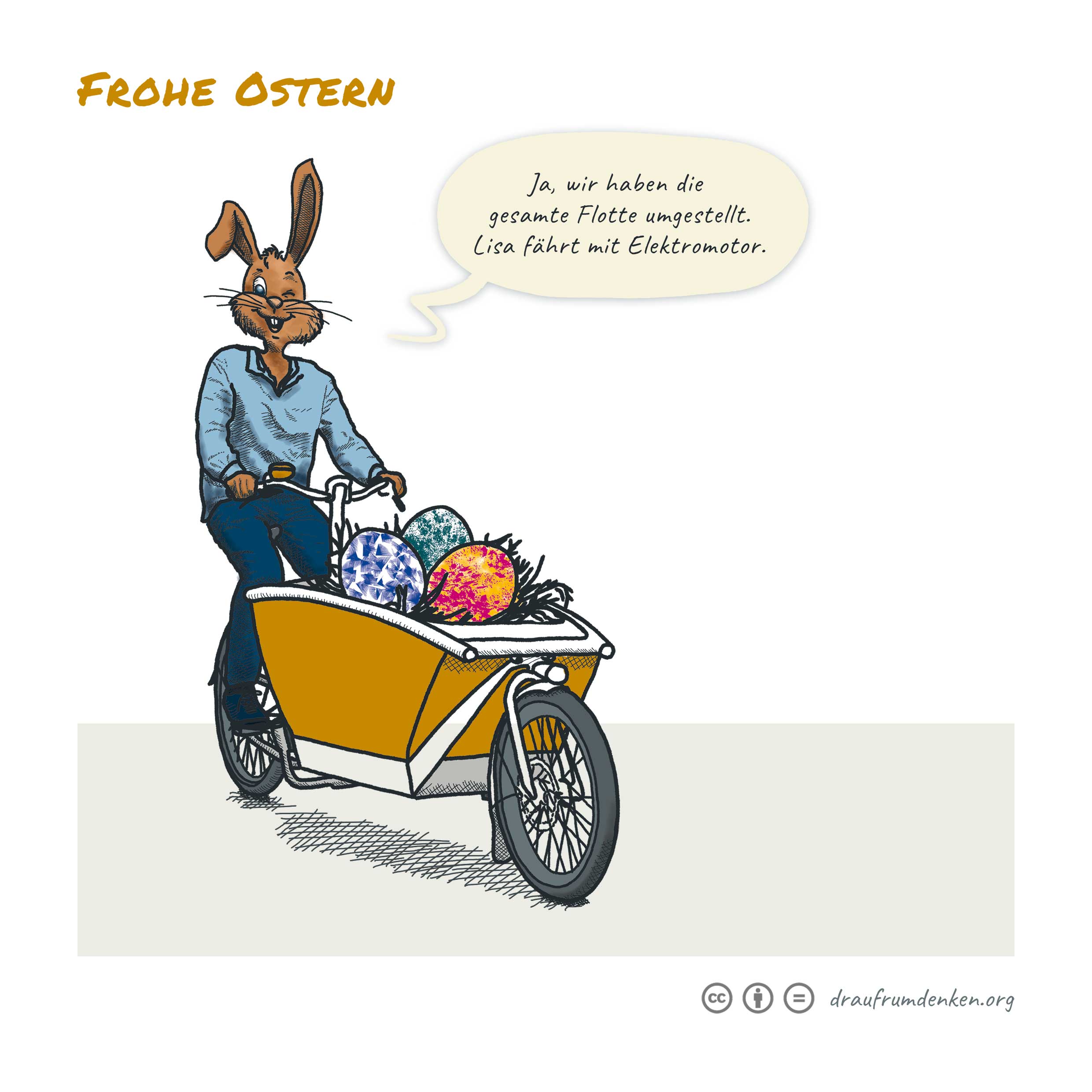 draufrumdenken: Frohe Ostern / Oster-Logistik. Bild: cc Franziska Köppe | madiko